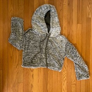 Wild Fable cropped Sherpa hoodie
